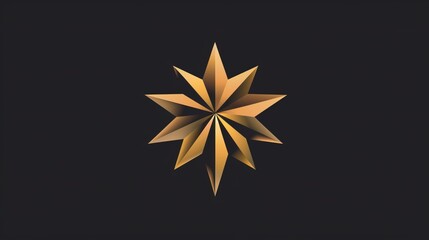 golden star logo background