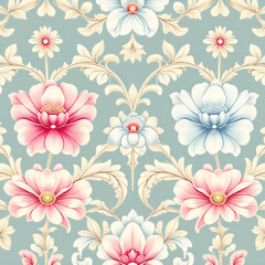 seamless pattern with flowers