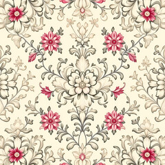 Obraz premium seamless pattern with flowers