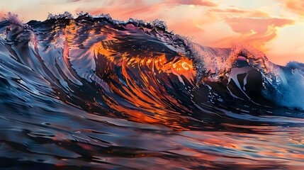 Wave at Sunset