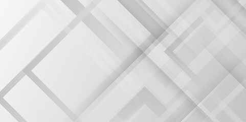 multiple gray paper overlap on the gray background with silver color square pattern on banner with shadow. creative geometric rectangle pattern texture. vector illustration Minimalist, trendy design.