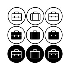 Briefcase Icons  Set.