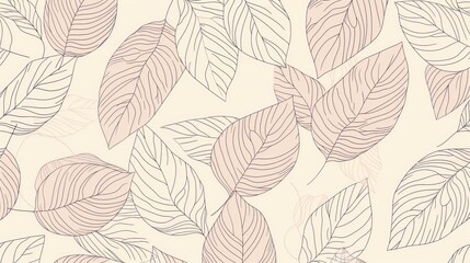 Fototapeta premium Hand drawn collection of watercolor autumn leaves