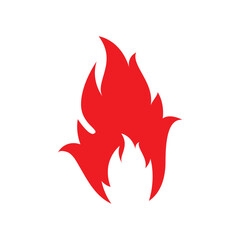 sign of fire flame logo vector icon illustration