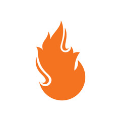 sign of fire flame logo vector icon illustration