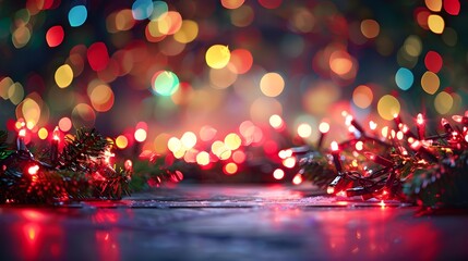Festive bright lights background