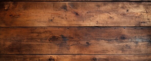 Naklejka premium Captivating Rustic Wooden Table Top with Rich Textures and Warm Hues