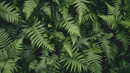 Leafy green fern background