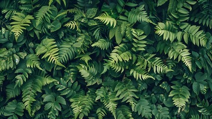 Leafy green fern background