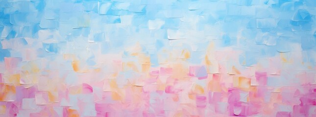Obraz premium Mesmerizing Fusion of Pastel Hues: An Abstract Symphony of Blues and Pinks