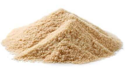 pile of sand on white