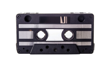 Obraz premium Old tape cassette on transparent background