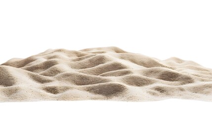 pile of sand on white