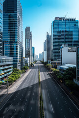 Urban Tranquility, Empty Streets of Bangkok