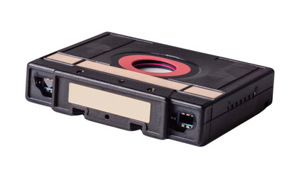 Fototapeta premium Old tape cassette on transparent background
