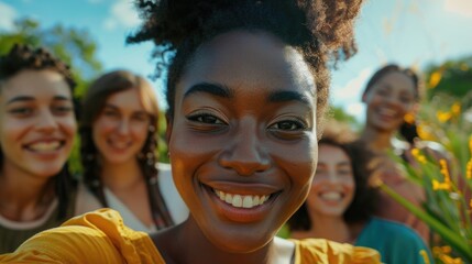 Group of women posing side by side, possibly friends or colleagues