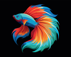 Drawn koi fish illustration vector art collection