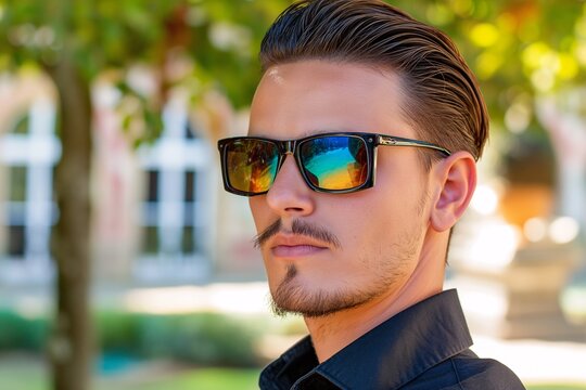 Slick back with an undercut for a sharp look