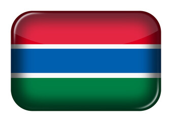 Gambia web icon button with clipping path