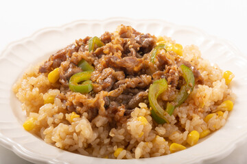 ビーフガーリックライス