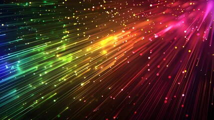 Obraz premium Colored optical fiber background image
