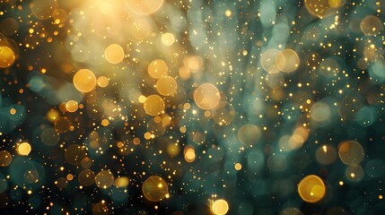 Vintage gold bokeh light. Abstract transition