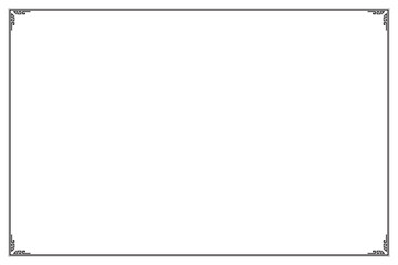 Elements of oriental frames. Black on white chinese style motifs. Design print for greeting cards, wedding invitations, restaurant menu, royal certificates. Set 112