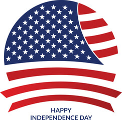 Naklejka premium happy independence day