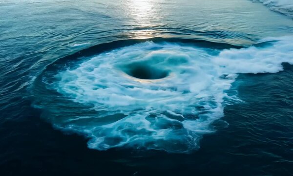 Whirlpool in the Ocean