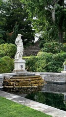 statue in garden