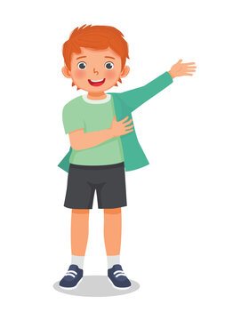 Cute little boy wearing clothes get dressed daily routine activity