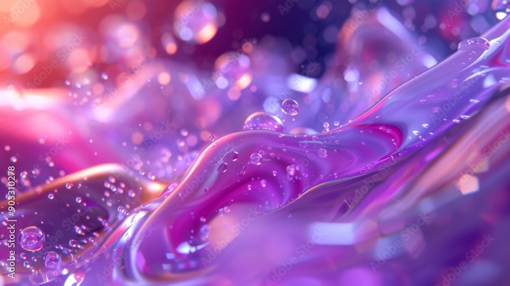 Fototapete 3d liquid shapes in motion, creating a fluid and dynamic background.