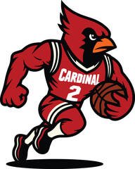 Cardinal Mascot Sport Illustration
