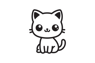 cat silhouette vector 