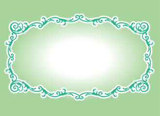 Fashionable frame. Design template. A set of gorgeous foreheads.
