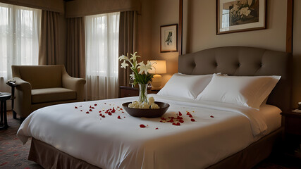 luxury hotel bedroom