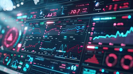 Obraz premium Stock Market and Forex Trading Graph Background with Financial Data