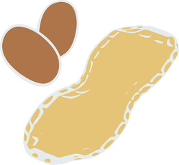 落花生のイラスト