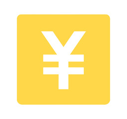 シンプルな黄色の円マーク	