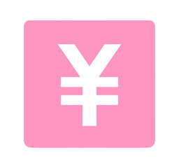 Obraz premium シンプルなピンク色の円マーク 