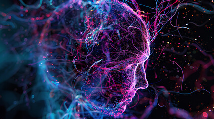 High-Resolution Simulation of Nerve Activity in the Human Head