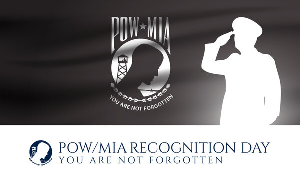 National POW MIA Recognition Day Background Vector Illustration