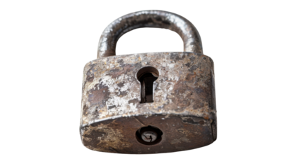 Padlock on transparent background