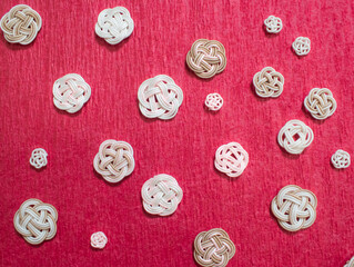 水引細工を用いた和風背景