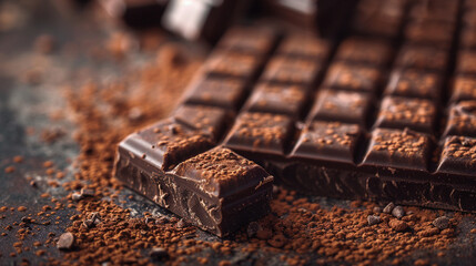 empty chocolate box with scattered pieces on a white background. The empty space symbolizes missed opportunities or chaos. Ideal for concepts like indulgence, loss, and unfulfilled desires