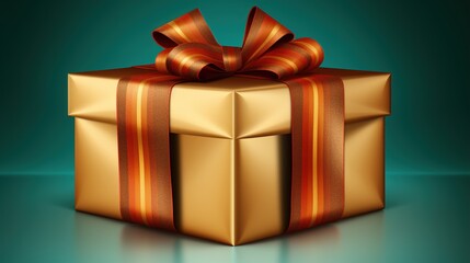 Obraz premium red gift box