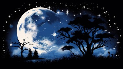 Fototapeta premium halloween night background