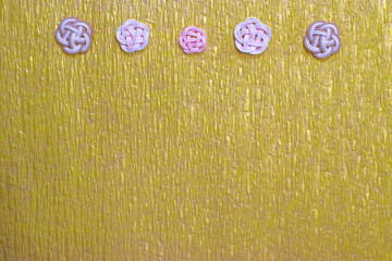 水引細工を用いた和風背景