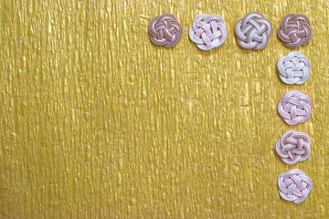 水引細工を用いた和風背景