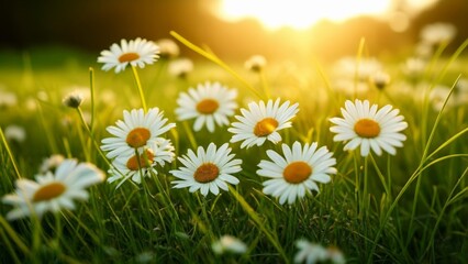  Blooming Joy  A Field of Sunlit Daisies